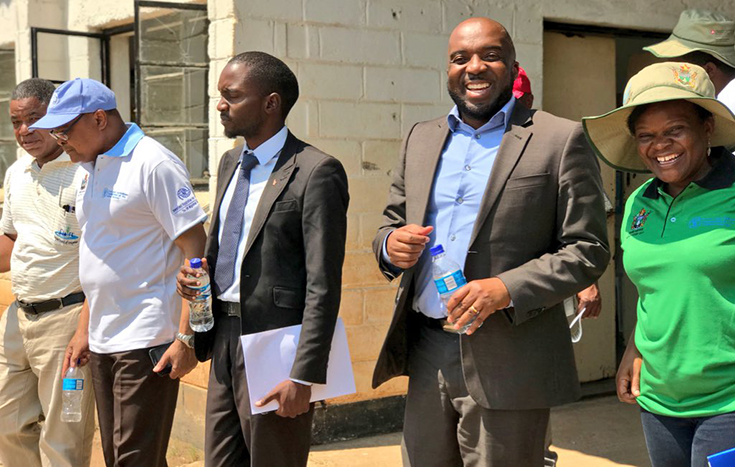 Dr Paul Chimedza (second from right)