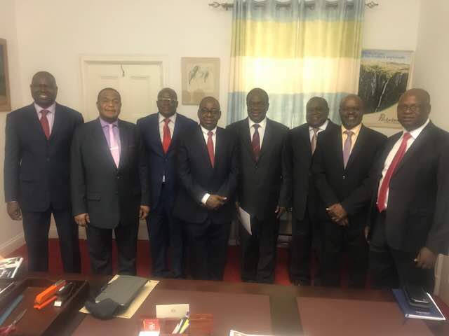 President Emmerson Mnangagwa and his Deputy Constantino Chiwenga with Douglas Mboweni Caanan Dube, Joe Mutizwa, Charles Msipa, Edwin Manikai and Herbert Nkala