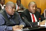 MPs in Parly fistfight over Chivayo Mr Wicknell Chivhayo (left) and Intratek lawyer Mr Bruce Tokwe giving evidence to members of the parliamentary portfolio committee on Mines and Energy yesterday. Picture by John Manzongo