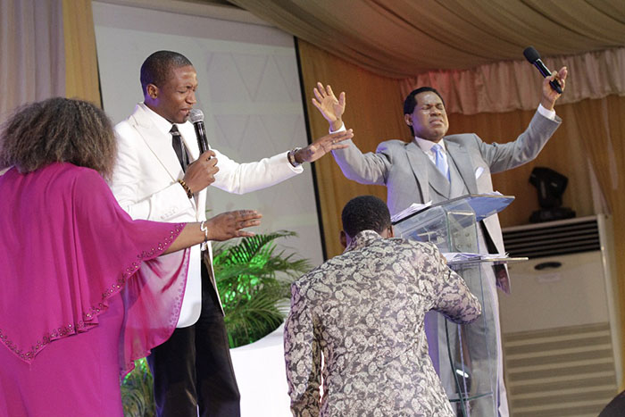 It was almost like a homecoming this past week as flamboyant preacher/businessman Uebert Angel travelled to Nigeria for a "Global Finance Conference" where he met and spent some time with popular Nigerian televangelist, Chris Oyakhilome (Pastor Chris), the founder of Christ Embassy. 