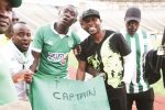 Ex-Warriors defender Zvirekwi axed by Simba Bhora over indiscipline THROUGH THICK AND THIN . . . CAPS United captain Hardlife Zvirekwi (second from right), who lost his arm in a car accident in Harare, gets a “Get Well Soon” message from his side’s fans during Castle Lager Premiership soccer match against Harare City at the National Sports Stadium last month