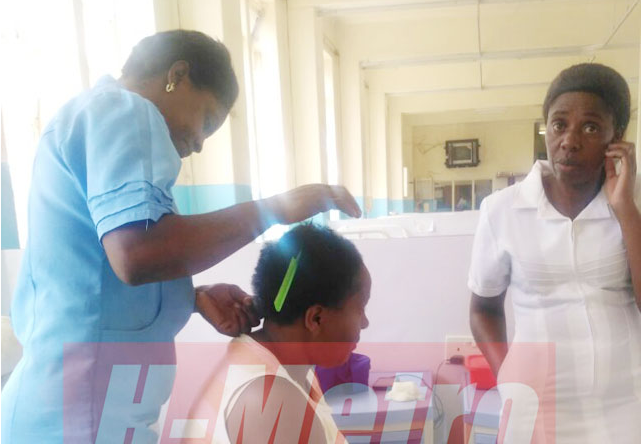 Three nurse aides on Wednesday turned a ward into a salon when junior and senior doctors were on go slow at Harare Central Hospital