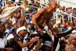 ‘Thank you fans for support’ RAW BOUNDLESS PASSION . . . If there is any picture that really captures the great romance between Highlanders and its fans, then it has to be this one, captured by the Gemazo photographer at Rufaro, where this former ZINARA executive, the late Augustine Moyo, shirtless and pregnant with emotion, screams after Bosso scored against DeMbare (Picture by Gemazo)