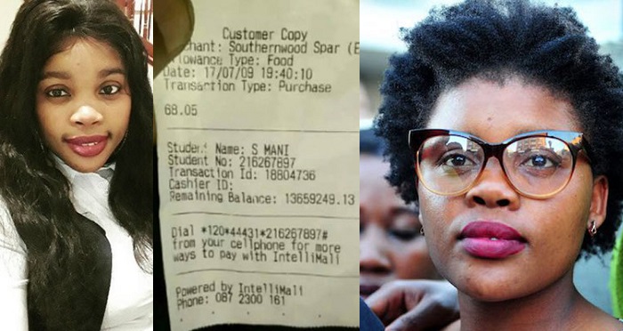 Sibongile Mani, a 28-year-old accountancy student at Walter Sisulu University, was arrested by the police's serious commercial crime unit after she was asked to hand herself in