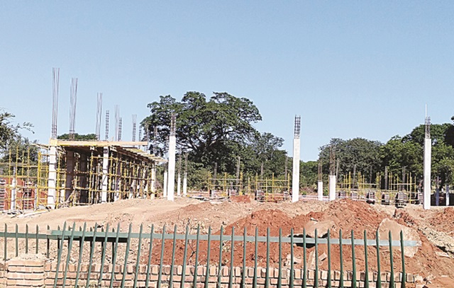 Work in progress at the $13 million mall in Victoria Falls