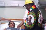 Grace Mugabe faction blamed for blast President Emmerson Mnangagwa visits Mary Chiwenga in hospital