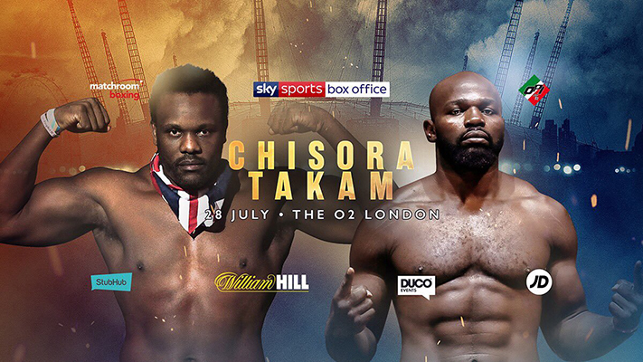 Chisora fights Carlos Takam in the undercard