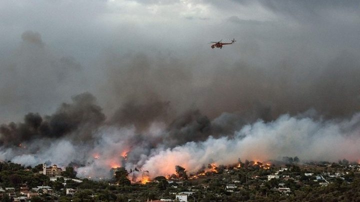 "The flames were chasing us into the water" - survivor