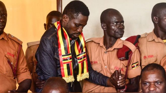 Bobi Wine has been transferred from military custody to prison