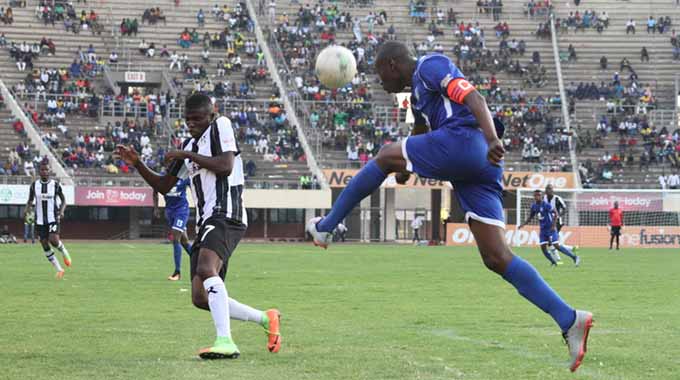 Godfrey Makaruse in the President Mnangagwa Inauguration trophy tie at the National Sports Stadium yesterday. — Picture by Kudakwashe Hunda