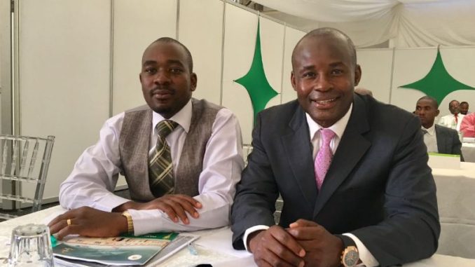 Nelson Chamisa seen here with Temba Mliswa in 2018