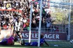 Bosso’s historic victory over DeMbare Tendai Ndlovu of Highlanders watches as a header from Gabriel Nyoni hits the target