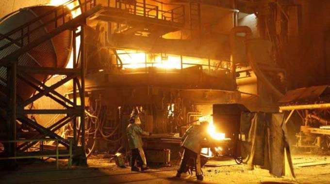 A blast furnace at Ziscosteel. — File picture