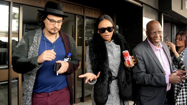 Media personality Bonang Matheba leaving the Specialised Commercial Crimes Court in the Joburg CBD. She is facing charges of tax evasion and the case was postponed to next month. Picture: Nokuthula Mbatha/AfricanNewsAgency/ANA