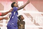 DeMbare derby delight as they beat CAPS United TO THE HEAVENS . . . Kingston Nkhatha celebrates his maiden goal for Dynamos at Rufaro. — Picture by Kuda Hunda