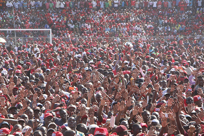 MDC supporters at Gwanzura Stadium