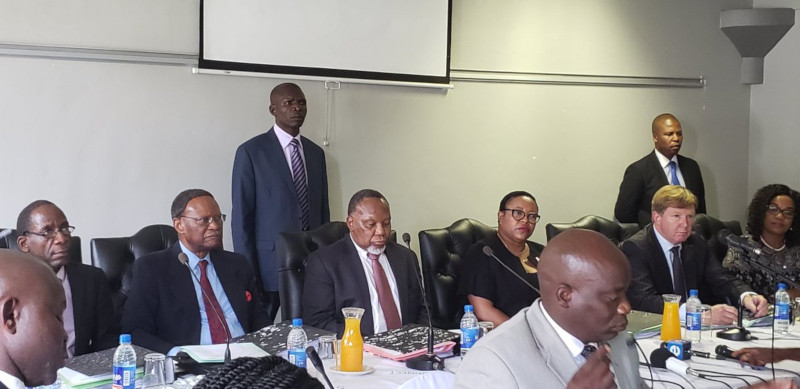 Former South African President Kgalema Motlanthe, is chairing the seven-member Commission of Inquiry established by Zimbabwe into the killing of six people following military intervention in the capital. (Picture by Violet Gonda)