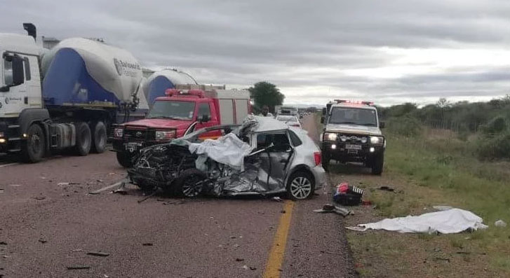 Five people died in yet another killed N1 crash. (Image: Limpopo traffic authorities)