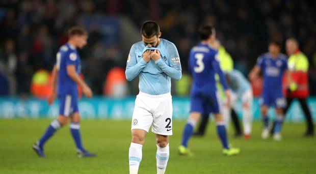 David Silva is dejected after the defeat to Leicester (Nick Potts/PA)