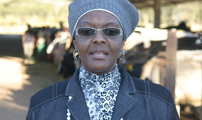 Grace Mugabe at Gushungo Dairy Estate, which she took over in 2009