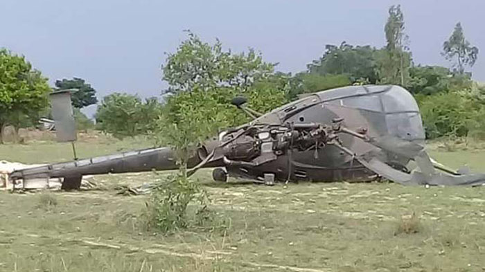 An Alouette III helicopter had to do a forced landing in the Mchakazi area in Gutu Central yesterday near Ranga school after it developed a fault while airborne.