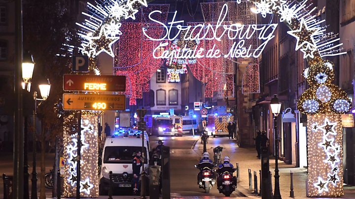The Strasbourg gunman yelled "Allahu Akbar" ("God is greatest" in Arabic) as he opened fire on people enjoying an evening out at a Christmas market, the Paris public prosecutor told reporters.