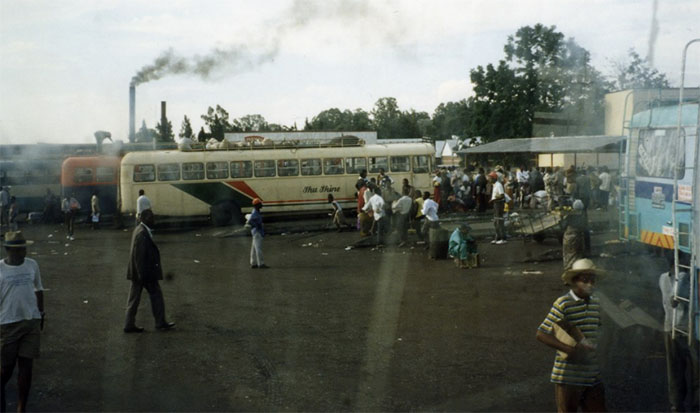 File picture of Amaveni Long Distance bus terminus in April 1994