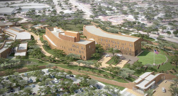 The United States of America will officially open its $292 million embassy campus on January 10 and start operating from the site on January 21.