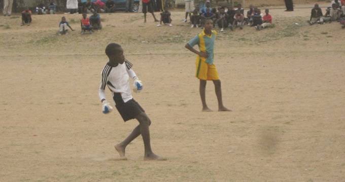 Reward Muza (left) and Denzel Khumalo during their time with Ajax Hotspurs
