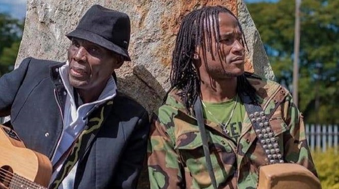 The late Mtukudzi with Jah Prayzah