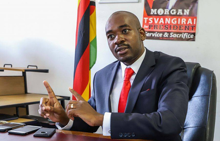 President of the opposition Movement for Democratic Change (MDC) Nelson Chamisa