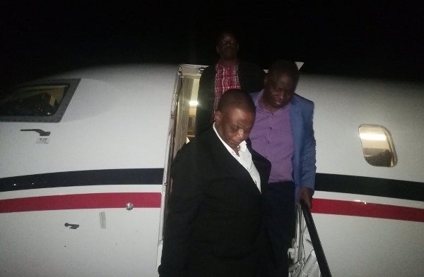 Vice President Constantino Chiwenga back from India