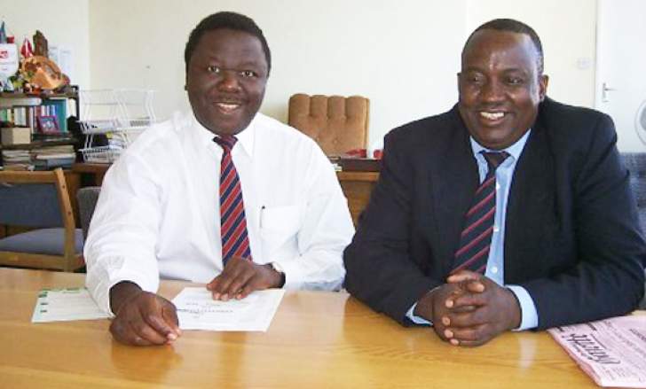 The late Morgan Tsvangirai and Gibson Sibanda