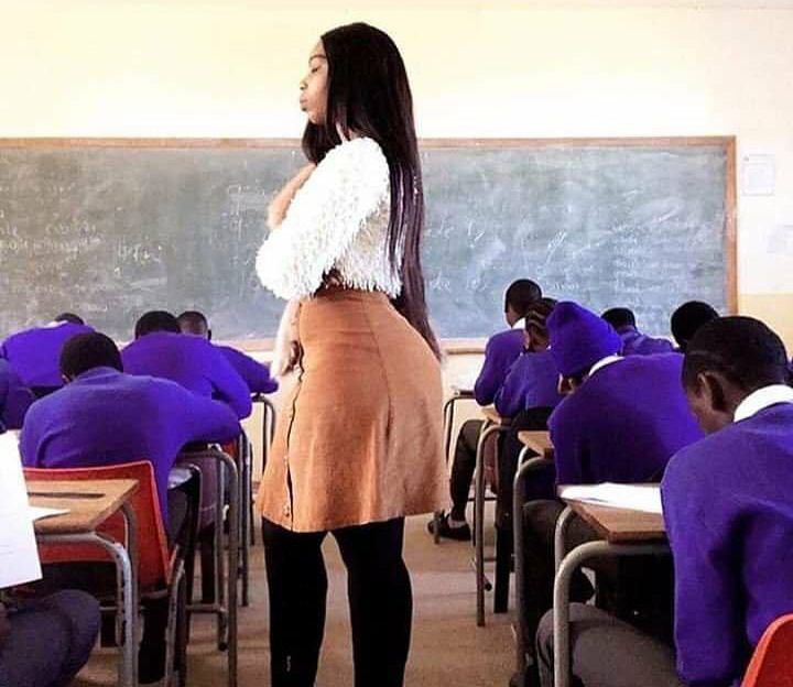 School teacher Lulu Menziwa, who trended for her dress code, has asked critics to leave her alone. Image: Lufuno Mathoni on Twitter