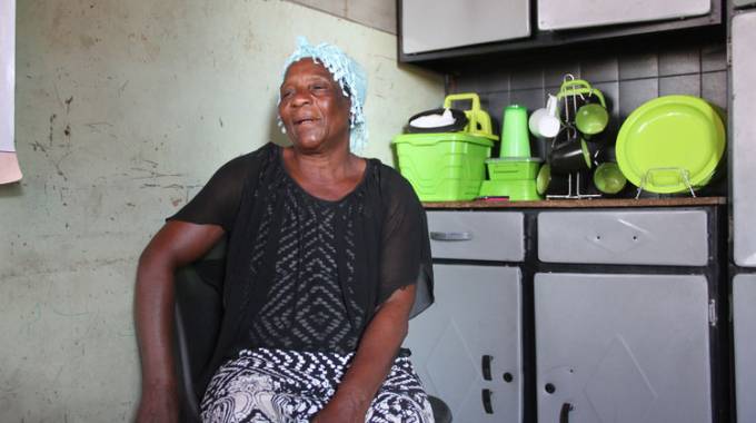 70-year-old Gogo Magombo from Block C, Mbare Flats, looked deep inside her golden heart.
