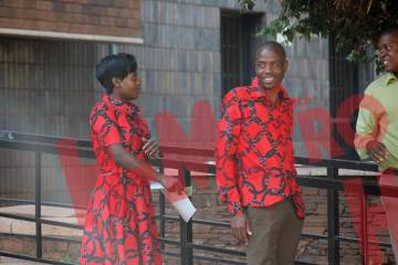 John Chadzoka and Charity Tembo soon after their wedding