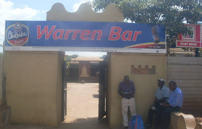 Warren Bar in Harare operated by Rufaro Marketing