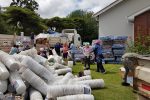 Cyclone brings out awesome power of Zim people Cyclone Idai donations at the Presbyterian Church in Highlands, Harare (Picture via Povo News on Twitter)