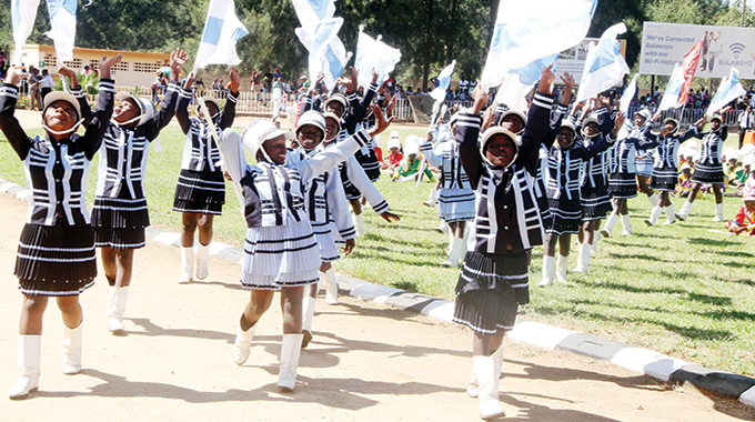 Ntshamathe Primary Drum Majorettes who won the primary schools contest