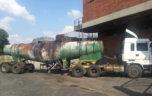 One of the trucks at Olivine Industries; the FMCG company requires at least US$32 million to recapitalise, US$4 million of which would be used to re-tool