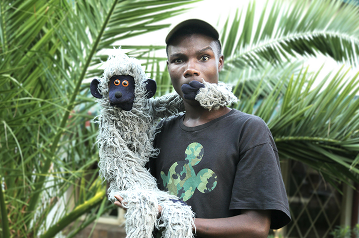 South Africa-based ventriloquist and standup comedian Chik Aljoy, real name Anesu Chikowo