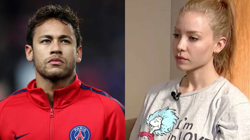 A woman has appeared on Brazilian TV to go public with accusations that she was raped by star footballer Neymar.