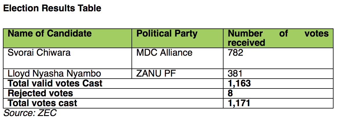ZESN on Kadoma by-election