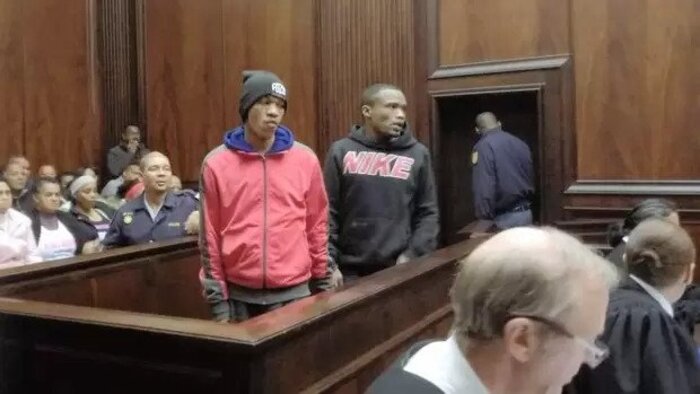 AUGUST Pedro Lee-Swarts, left, and Jonathan Heyns in the dock. Picture: Supplied
