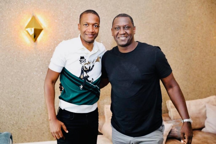 Former Liverpool and England striker Emile Heskey on Tuesday visited the home of Zimbabwean preacher Uebert Angel in the United Kingdom.
