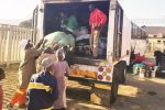 Xenophobia: 96 repatriated from S. Africa Zimbabweans who have volunteered to come home load their wares at Tsolo Hall in Katlegong under Ekhurhuleni City, South Africa. — Picture: Thupeyo Mleya