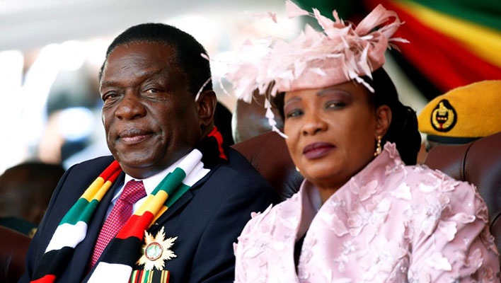 President Emmerson Mnangagwa and First Lady Auxillia Mnangagwa