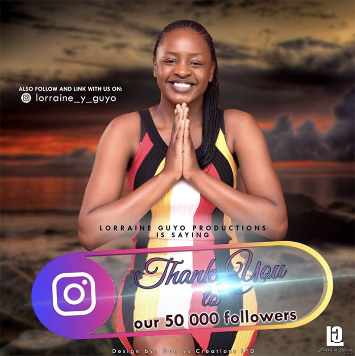 In her post on Instagram Lorraine wrote "Am humbled with the support. Thank you very much."
