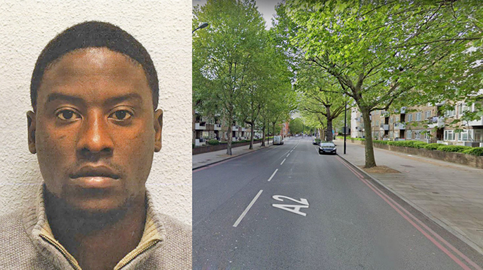 Left: Rapist Wilfred Marodza, Right: Great Dover Street, where one of the attacks took place