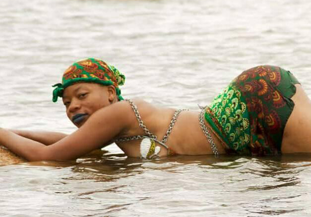 Lady Bee during a video shoot